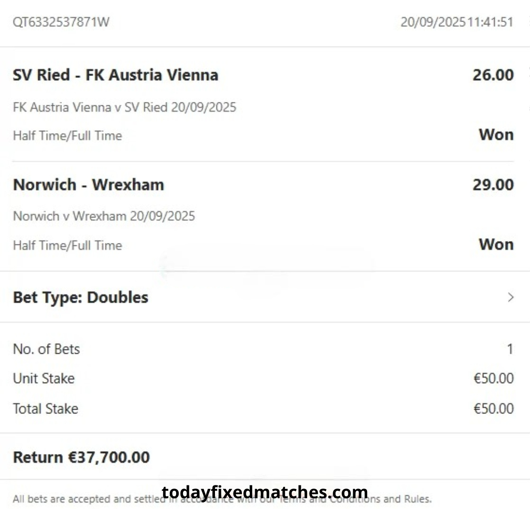 Today Winning Fixed Matches