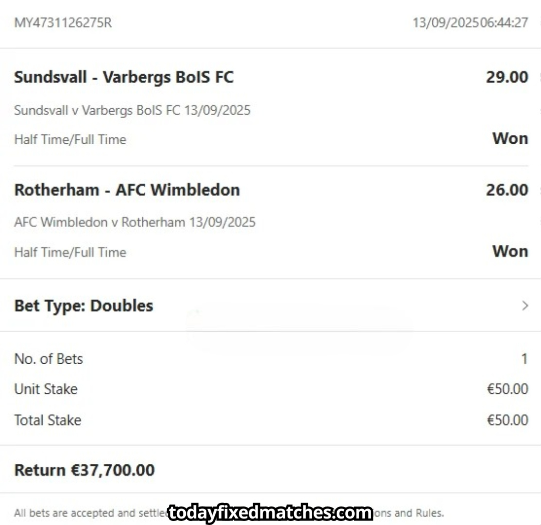 Best Fixed Matches