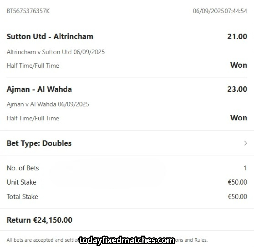 Today Fixed Bets